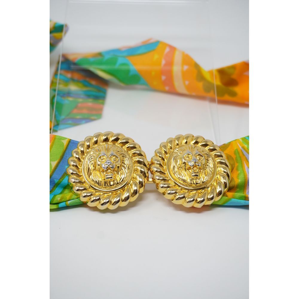 Vintage Gold Tone Lion's Head 1980's Belt Buckle Unbranded
